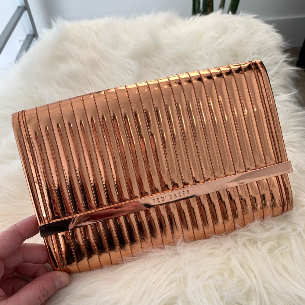 Gold Ted Baker Clutch